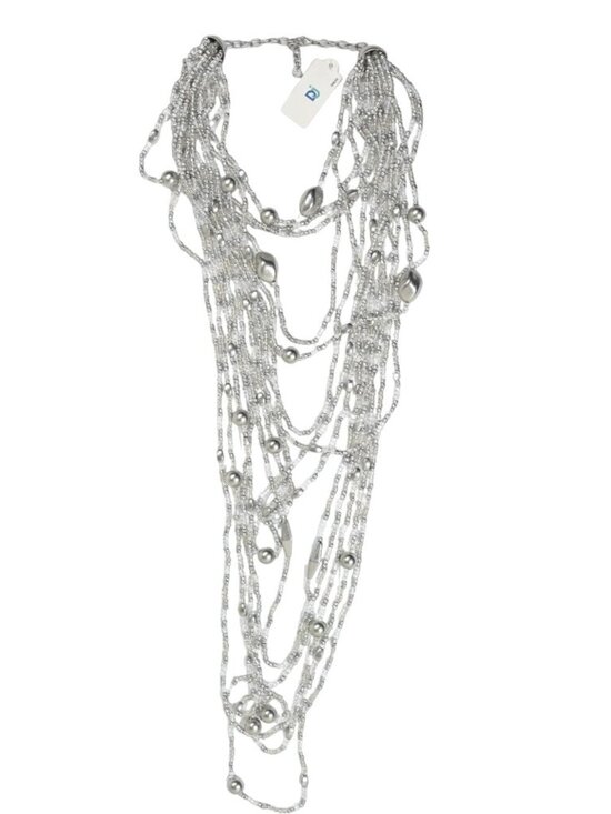 Daejee Jewelry - Daejee Beaded Edie Cascade Layered Necklace in Metal